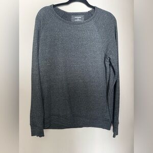 Express Charcoal Gray Knit Top